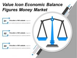 Value Icon Economic Balance Figures Money Market