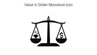 Value In Dollar Monotone Icon In Powerpoint Pptx Png And Editable Eps Format