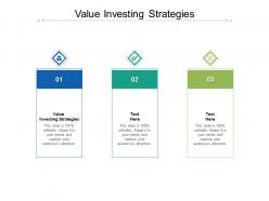 Value investing strategies ppt powerpoint presentation outline information cpb