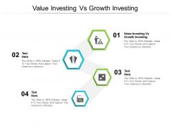 Value investing vs growth investing ppt powerpoint presentation gallery smartart cpb