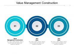 Value management construction ppt powerpoint presentation inspiration slides cpb