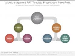 84182341 style hierarchy 1-many 6 piece powerpoint presentation diagram infographic slide