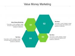 Value money marketing ppt powerpoint presentation gallery themes cpb