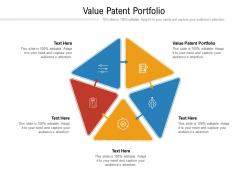 Value patent portfolio ppt powerpoint presentation professional influencers cpb