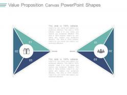 Value proposition canvas powerpoint shapes