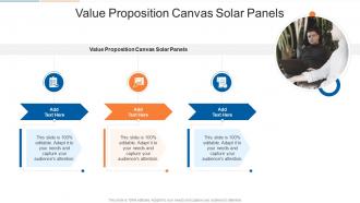 Value Proposition Canvas Solar Panels In Powerpoint And Google Slides Cpb