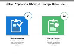 Value proposition channel strategy sales tool creation sales training plan