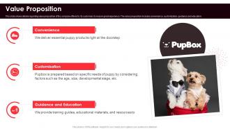 Value Proposition Dog Care Organization Investor Funding Elevator Pitch Deck
