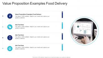 Value Proposition Examples Food Delivery In Powerpoint And Google Slides Cpb