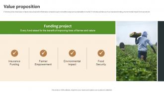 Value Proposition Investment Pitch Deck For Agriculture Development