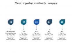 Value proposition investments examples ppt powerpoint presentation pictures cpb