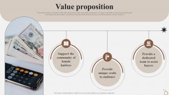 Value Proposition Knitting And Crochet Material Supply Company Capital Funding Pitch Deck