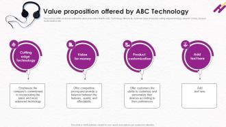 Value Proposition Offered By ABC Technology Wearable Technology Fundraising Pitch Deck