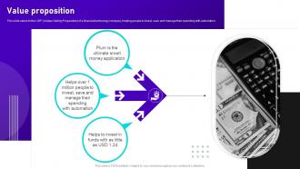 Value Proposition Plum Fintech Investor Funding Elevator Ppt Gallery Graphic Tips