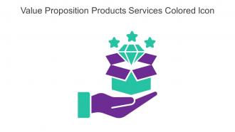 Value Proposition Products Services Colored Icon In Powerpoint Pptx Png And Editable Eps Format