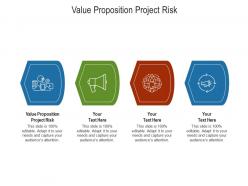 Value proposition project risk ppt powerpoint presentation infographics topics cpb