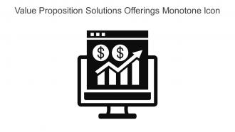 Value Proposition Solutions Offerings Monotone Icon In Powerpoint Pptx Png And Editable Eps Format