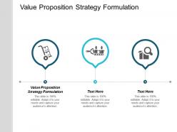 Value proposition strategy formulation ppt powerpoint presentation infographic template slide cpb