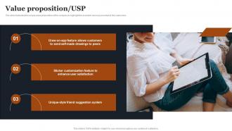 Value Proposition USP Chat Messenger Investor Funding Elevator Pitch Deck