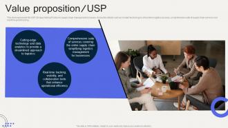 Value Proposition USP Flexport Investor Funding Elevator Pitch Deck