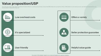 Value Proposition USP Investor Funding Elevator Pitch Deck