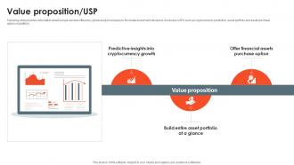 Value Proposition USP Predictive Analysis Portal Investor Funding Elevator Pitch Deck