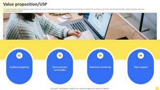 Value Proposition USP Video Advertisement Company Investor Funding Elevator Pitch Deck