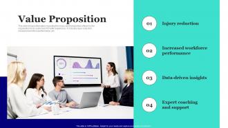 Value Proposition Workplace Injury Prevention Company Fundraising Pitch Deck