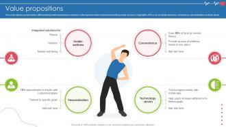 Value Propositions Fitness And Wellness Startup Go To Market Strategy GTM SS