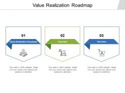 Value realization roadmap ppt powerpoint presentation file icon cpb