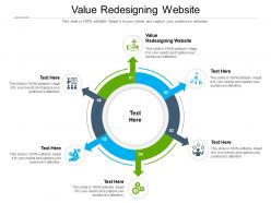 Value redesigning website ppt powerpoint presentation portfolio visuals cpb