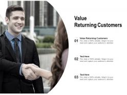 Value returning customers ppt powerpoint presentation portfolio ideas cpb