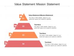 Value statement mission statement ppt powerpoint presentation professional clipart cpb