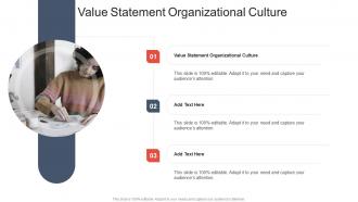 Value Statement Organizational Culture In Powerpoint And Google Slides Cpb