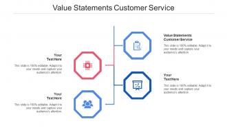 Value statements customer service ppt powerpoint presentation professional format cpb