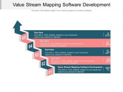 Value stream mapping software development ppt powerpoint presentation model graphic tips cpb