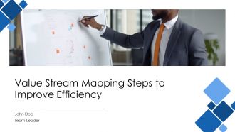 Value Stream Mapping Steps To Improve Efficiency PPT Sample AT