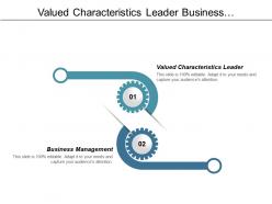 Valued characteristics leader business management list managers cpb