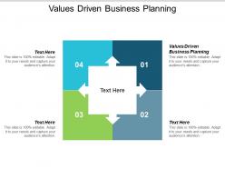 Values driven business planning ppt powerpoint presentation outline cpb
