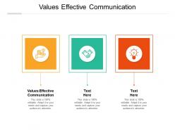 Values effective communication ppt powerpoint presentation show ideas cpb