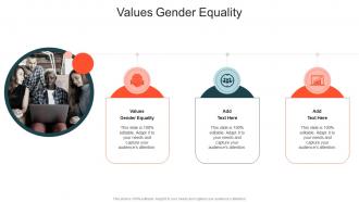 Values Gender Equality In Powerpoint And Google Slides Cpb