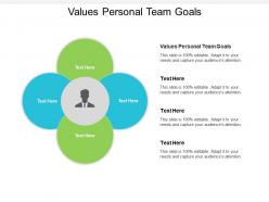 Values personal team goals ppt powerpoint presentation ideas graphics template cpb