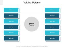 Valuing patents ppt powerpoint presentation show styles cpb