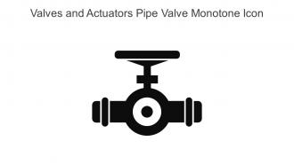 Valves And Actuators Pipe Valve Monotone Icon In Powerpoint Pptx Png And Editable Eps Format