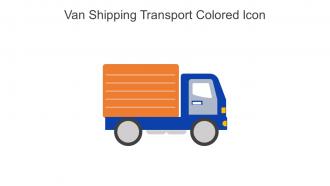 Van Shipping Transport Colored Icon In Powerpoint Pptx Png And Editable Eps Format