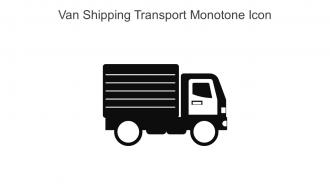Van Shipping Transport Monotone Icon In Powerpoint Pptx Png And Editable Eps Format