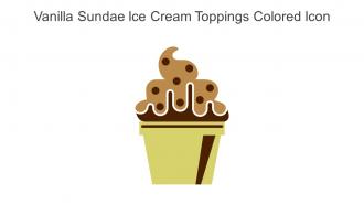 Vanilla Sundae Ice Cream Toppings Colored Icon In Powerpoint Pptx Png And Editable Eps Format