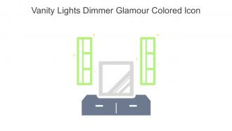 Vanity Lights Dimmer Glamour Colored Icon In Powerpoint Pptx Png And Editable Eps Format
