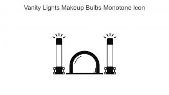 Vanity Lights Makeup Bulbs Monotone Icon In Powerpoint Pptx Png And Editable Eps Format