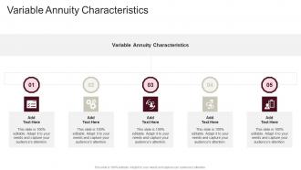 Variable Annuity Characteristics In Powerpoint And Google Slides Cpb